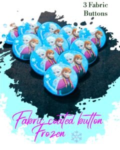 Frozen Fabric Coated Buttons for Dresses-Hamayl Designer Hub