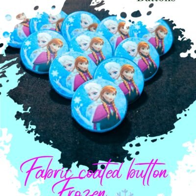 Frozen Fabric Coated Buttons for Dresses-Hamayl Designer Hub