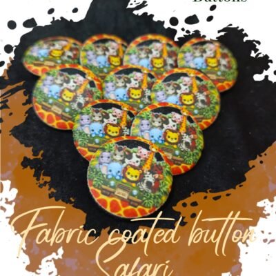 Safari Fabric Coated Buttons for Dresses-Hamayl Designer Hub