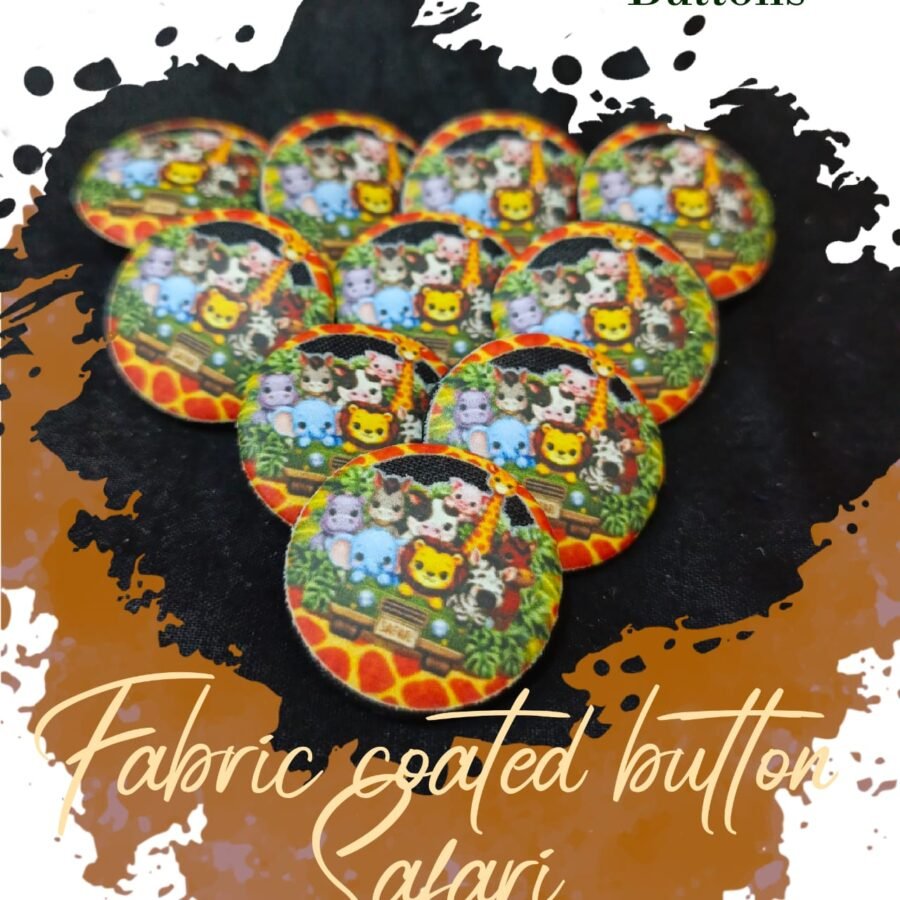 Safari Fabric Coated Buttons for Dresses-Hamayl Designer Hub