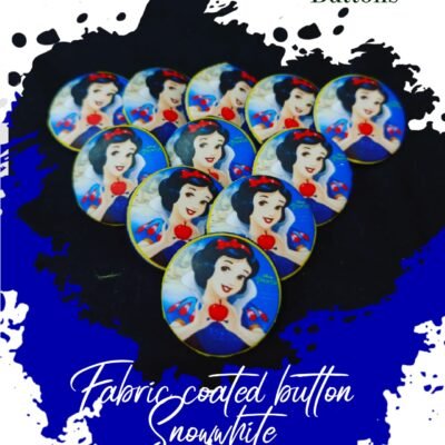 Snowhite Fabric Coated Buttons for Dresses-Hamayl Designer Hub