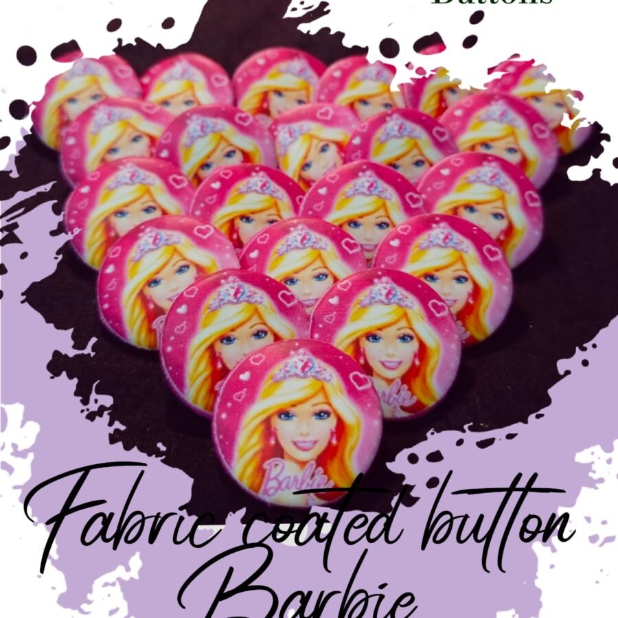 Barbie Fabric Coated Buttons for Dresses-Hamayl Designer Hub