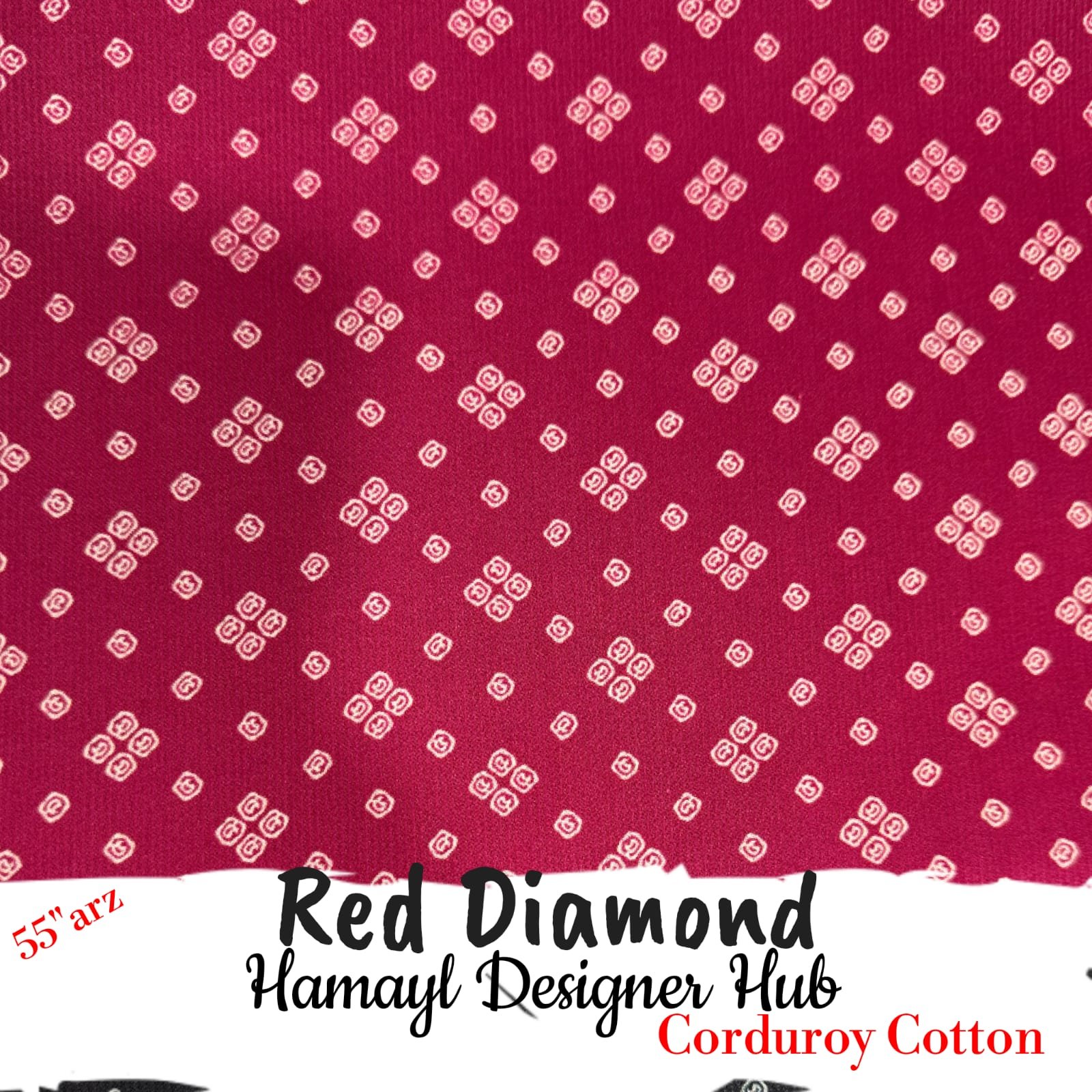 red diamond corduroy