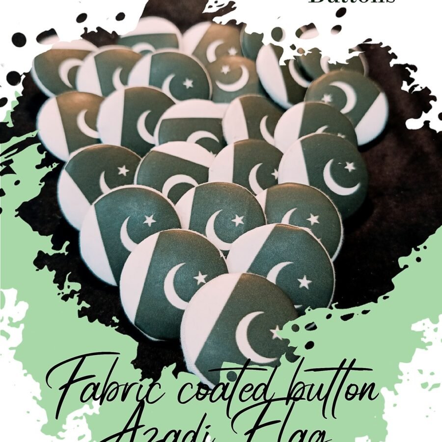 Azadi Flag Fabric Coated Buttons for Dresses – decorative buttons for kids dresses