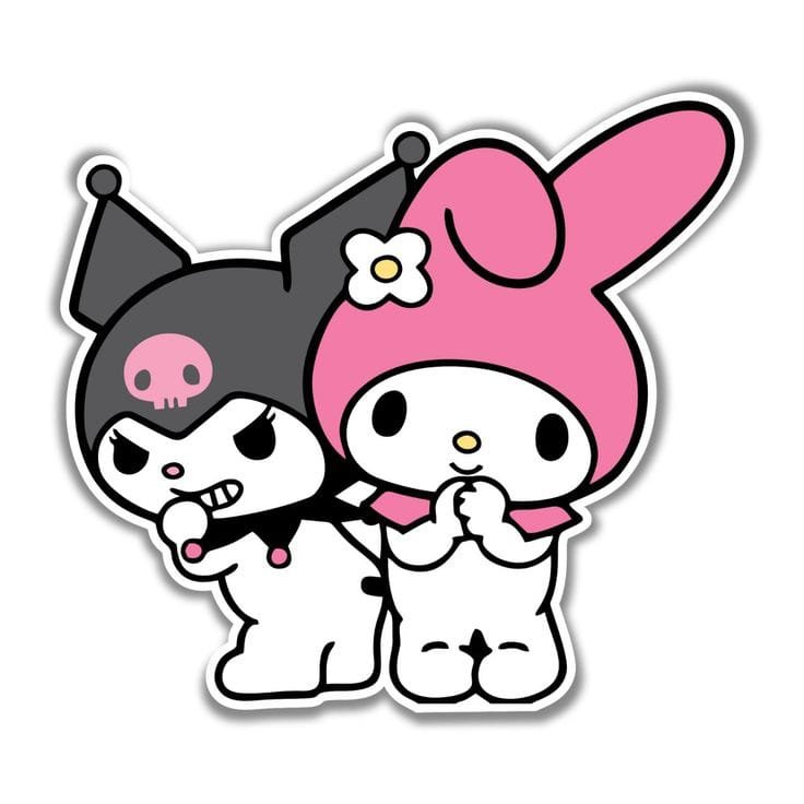 Kuromi & My Melody Patch – P10104 – iron-on heat transfer patch