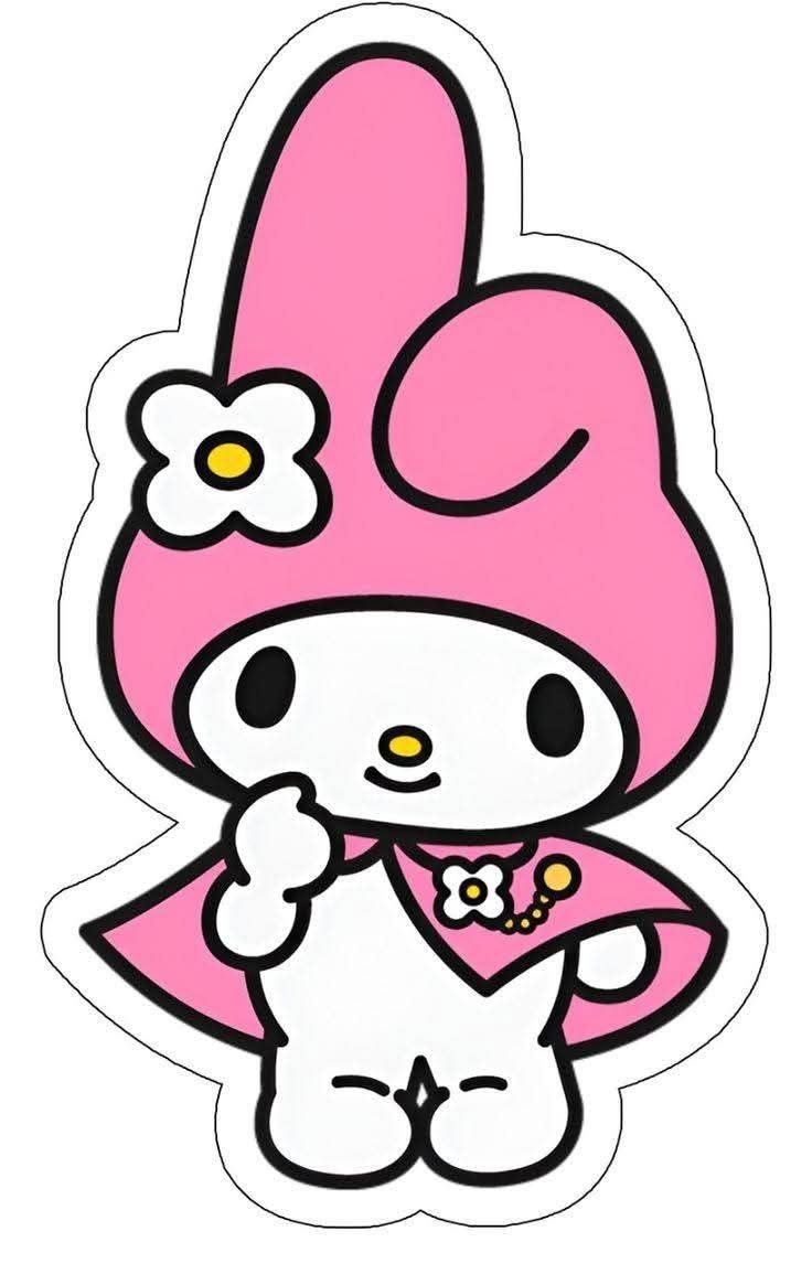 My Melody Pink Patch – P10107 – iron-on heat transfer patch