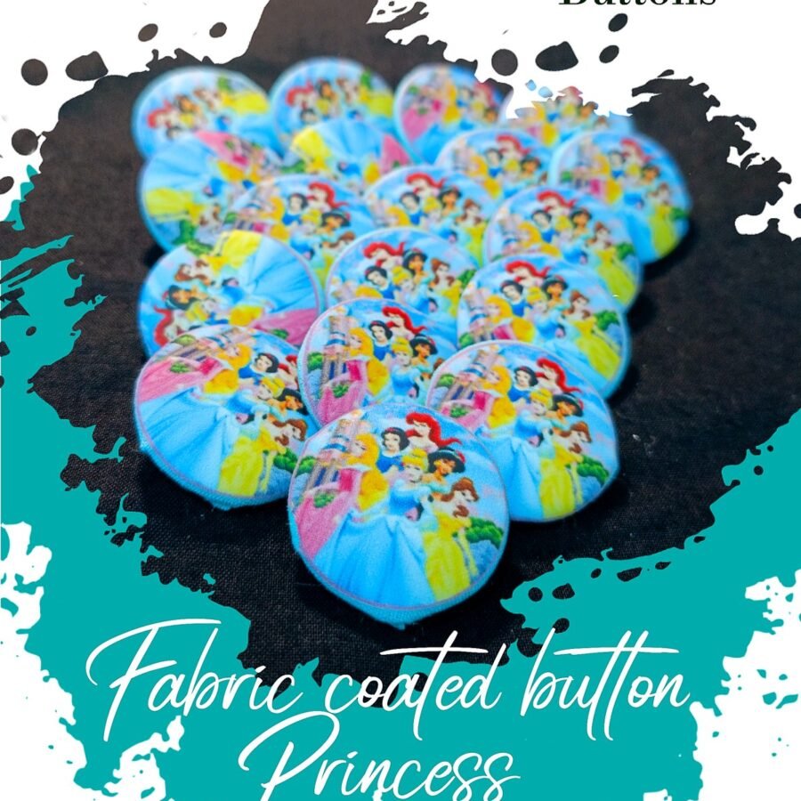 Princess Fabric Coated Buttons for Dresses – decorative buttons for kids dresses