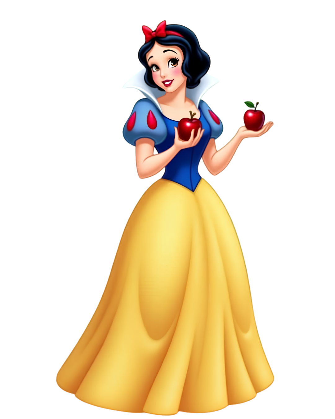 P1013 Kids Princess Doll Patch – Snow White Apple Design – iron-on heat transfer patch