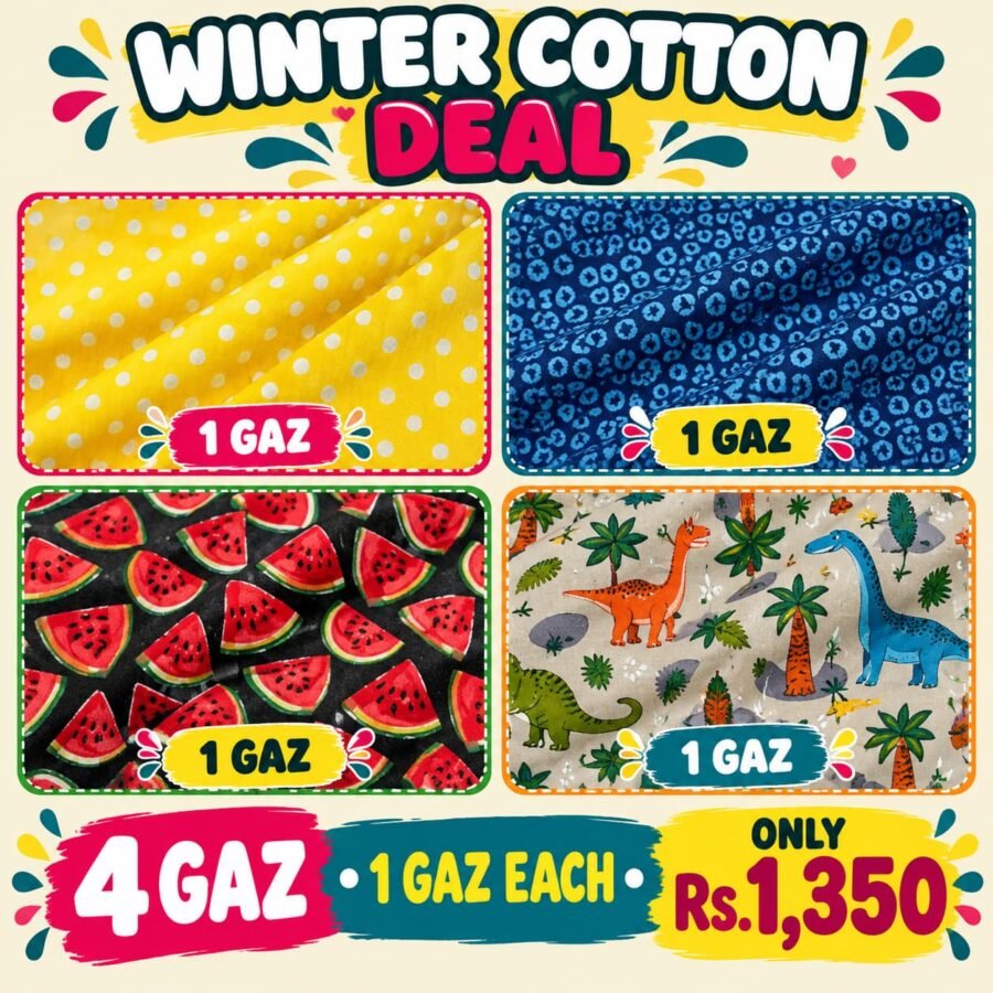 Cotton Cutpieces Deal 5 – cut-piece fabric deal, unstitched