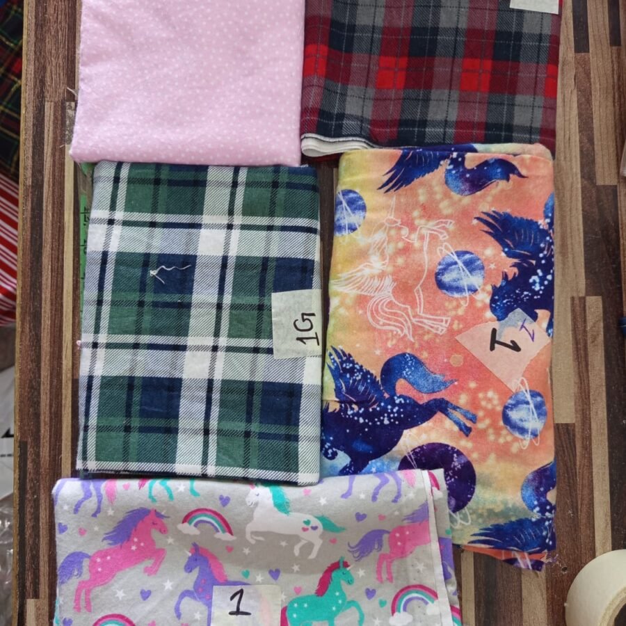 Flannel Cutpieces Deal 15 – cut-piece fabric deal, unstitched